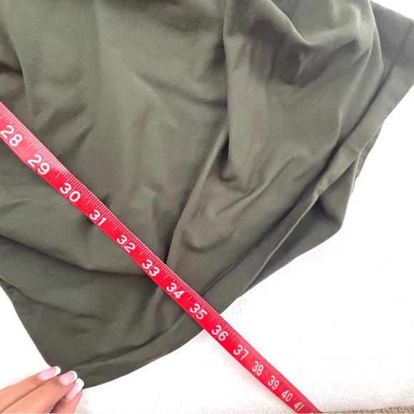 BLANQI Dark Green Square Neck Comfort Support Mini Maternity Dress (M/L) - Picture 7 of 14